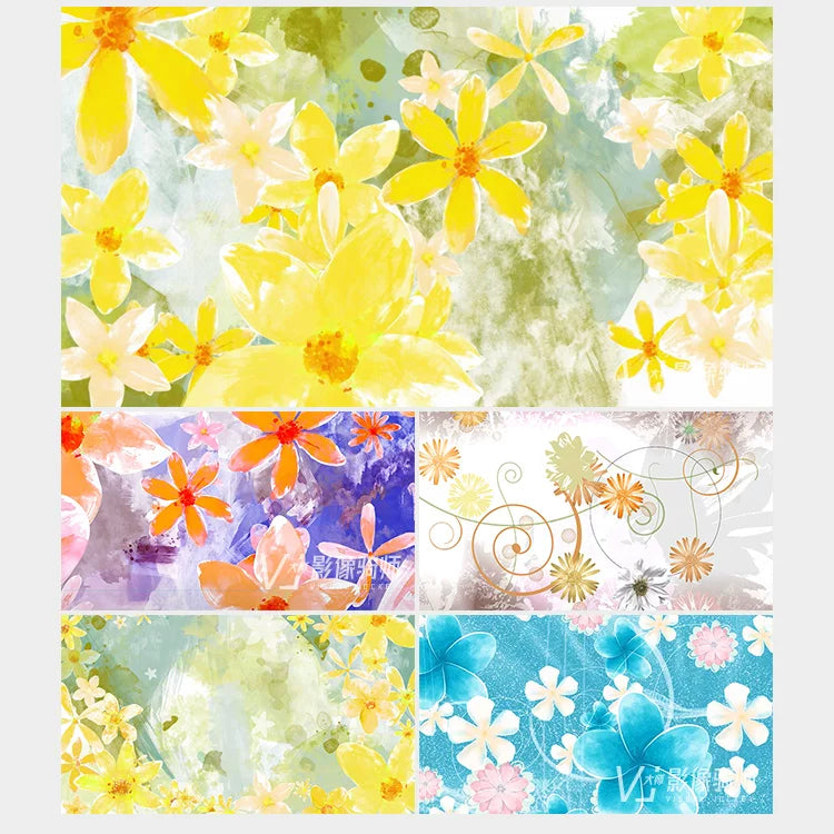 Visual Pack 🎬 | Elegant Watercolor Floral Dream | Singing & Dance Performance LED Screen VJ Video Background 🌸✨