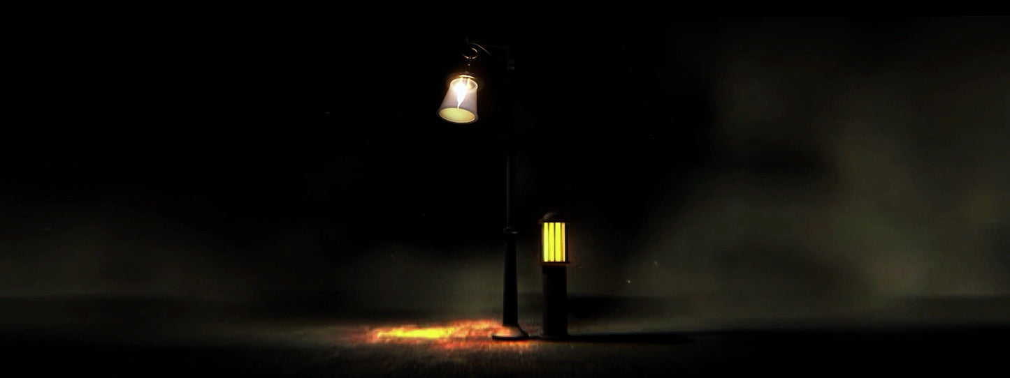 Premium Dreamy Night Street Lamp Visuals: Aesthetic Midnight Atmosphere Background. High-End Livehouse VJ Loop for Lofi, Emotional & Cinematic Stage Performances. 🌙🏮✨🌃🌫️