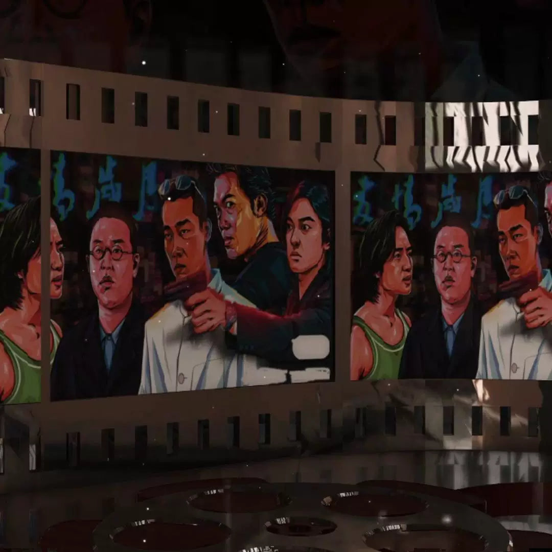 Premium 90s Hong Kong Retro Gangster Visuals: "Young and Dangerous" Cinematic Style. High-End Livehouse Background & Nostalgic VJ Loop for Classic HK Pop & Rock. 🐲🔥🕶️📼🌃