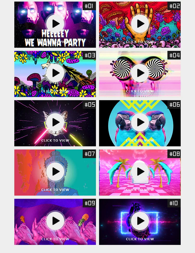 Visual Pack 🎬 | Vaporwave Hip Hop Cartoon Anime | Cool Nightclub VJ LED Video Background for DJ & Club 🔥