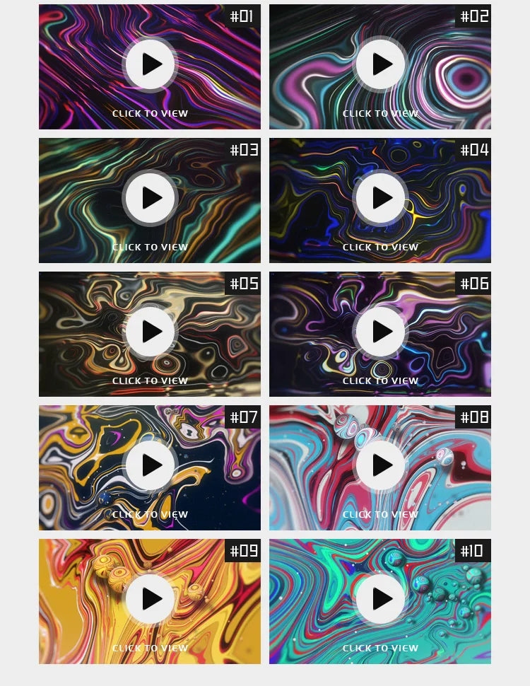 Visual Pack 🎬 | Colorful Artistic Liquid Oil Drops & Ripples Visual | Live LED Dynamic Animation VJ Loop ✨💧🌈