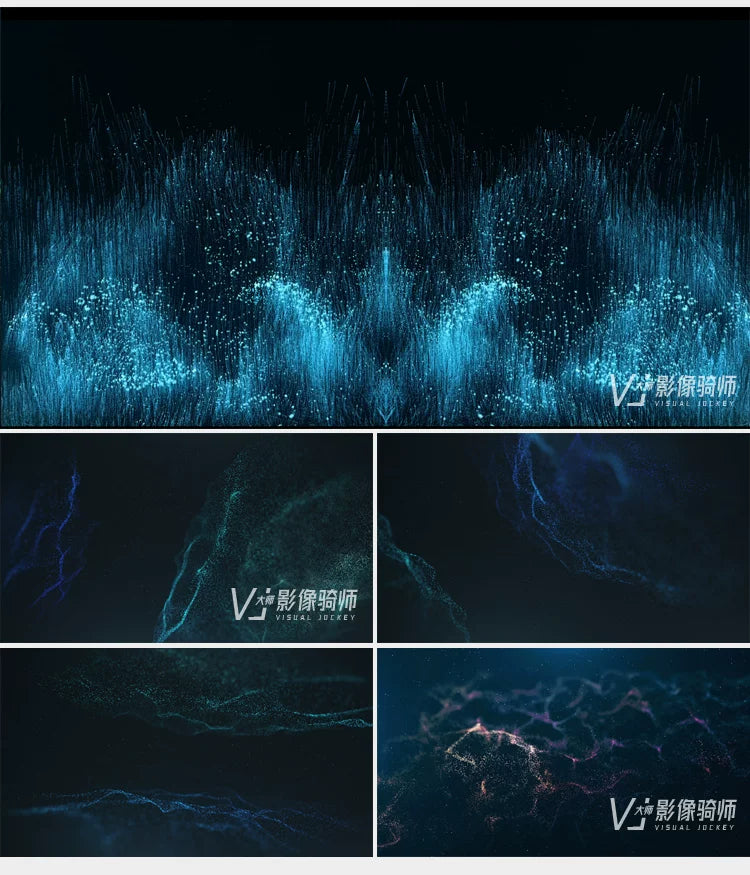 Visual Pack 🎬 | 3D Beautiful Starry Sky, Nebula & Cosmic Particles | Stage Animation Live LED Screen Background VJ Loop 🌌