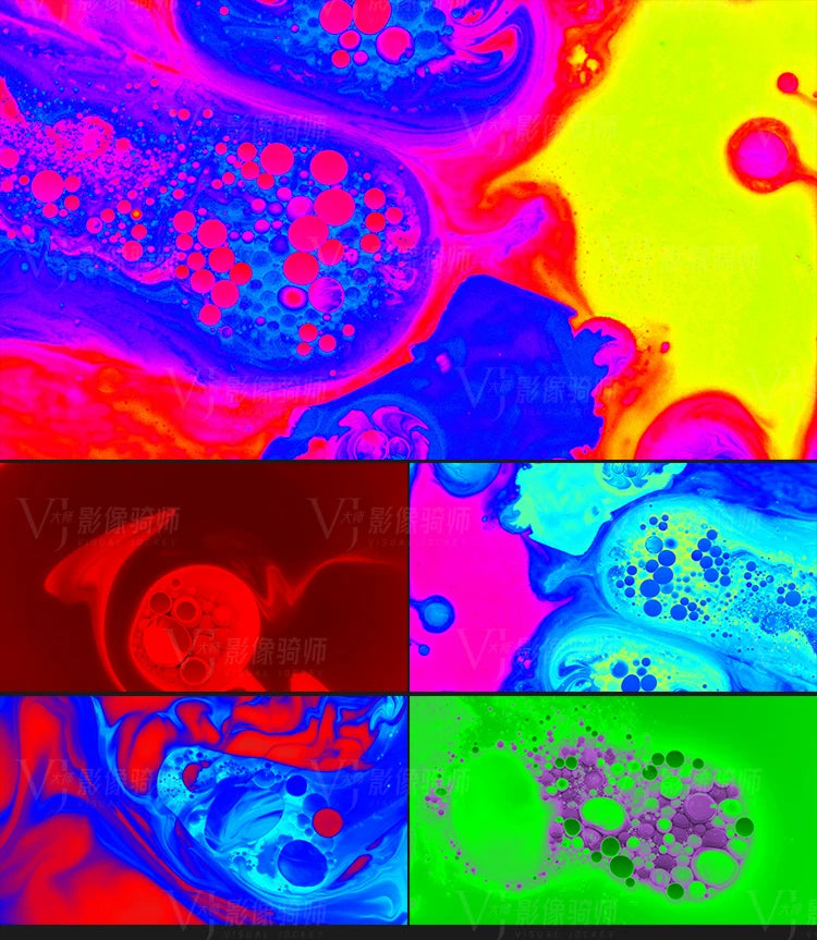 Visual Pack 🎬 | Colorful Liquid Acid Visual Art | VJ Loop LED Screen KTV Club DJ 4K ✨🔥