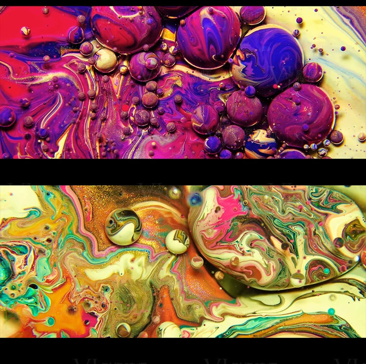 Visual Pack 🎬 | Colorful Flowing Liquid Oil Drops Visual | LED Large Screen VJ Loop Background 4K ✨💧🔥