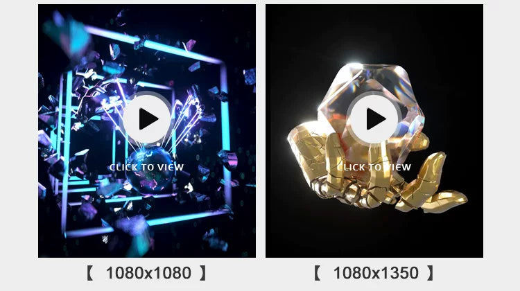 Visual Pack 🎬 | 3D Vertical Sci-Fi Abstract Tech Visual Effects | Creative Seamless LED Background VJ Loop for Stage DJ