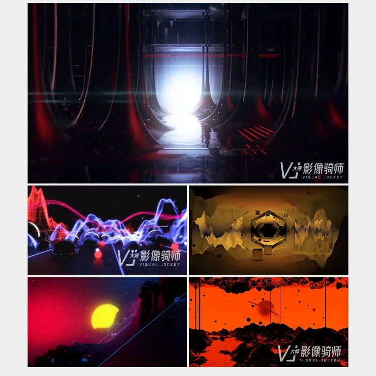 Visual Pack 🎬 | 3D Beautiful Starry Music Scene Fly-Through | Stage Bar Live LED Screen Performance VJ Background Video ✨
