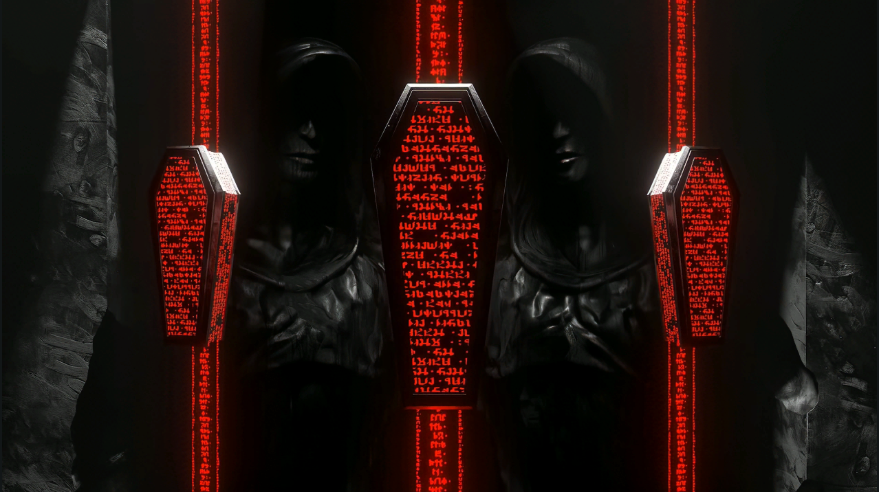 VISUAL | 💀 Dark skull-style KTV & bar DJ intro, LED screen stage background, VJ loop video material - MICHIGO STUDIO