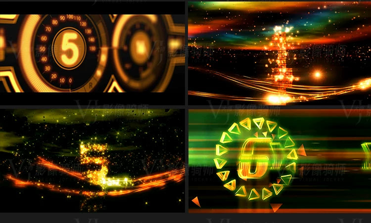 Visual Pack 🎬 | 4K VJ Video of Dynamic Particle Countdown ⏱️✨ for Clubs, Bars & Festival LED Stage 🎶💡