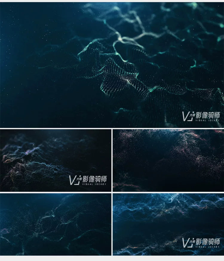 Visual Pack 🎬 | 3D Beautiful Starry Sky, Nebula & Cosmic Particles | Stage Animation Live LED Screen Background VJ Loop 🌌