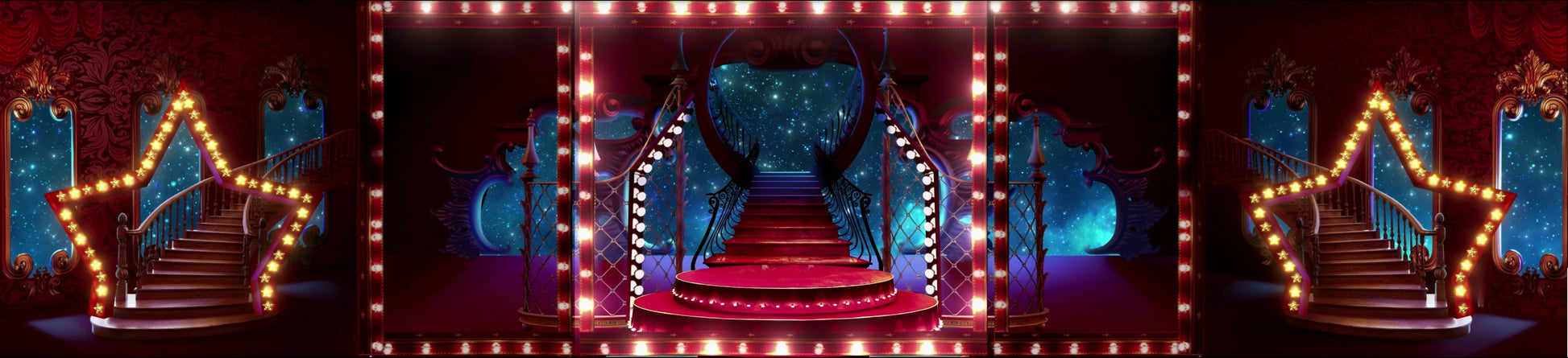🎬 6K Widescreen LIVEHOUSE Bar Stage Performance LED Large Screen Background VJ Video Material - MICHIGO STUDIO