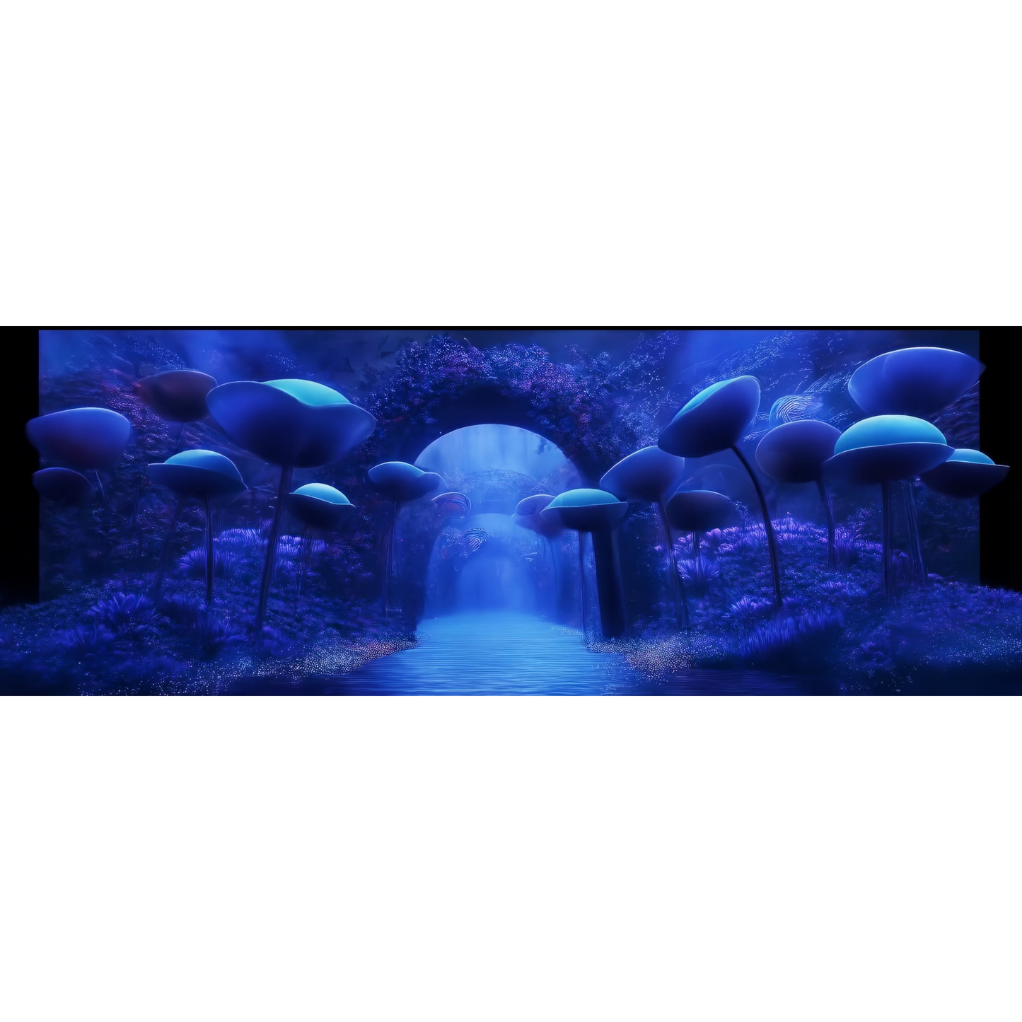 Premium Underwater Secret Realm: Glowing Jellyfish & Colorful Floral Jungle. High-Impact VJ Loop for Livehouse, Nightclubs & Psychedelic Stage LED Displays. 🪼🌺🌊✨