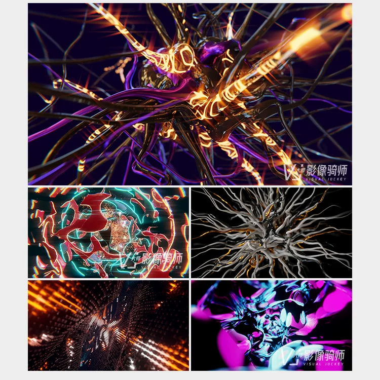 Visual Pack 🎬 | 3D Cool Liquid Metal Visual | LED Nightclub Band Live Stage VJ Loop 4K ✨⚙️🔥