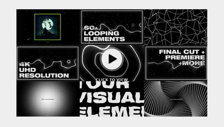 Visual Pack 🎬 | 3D Dots & Lines Projection Visual | Black & White Flicker LED Bar Live Screen VJ Loop 4K ✨⚪🖤