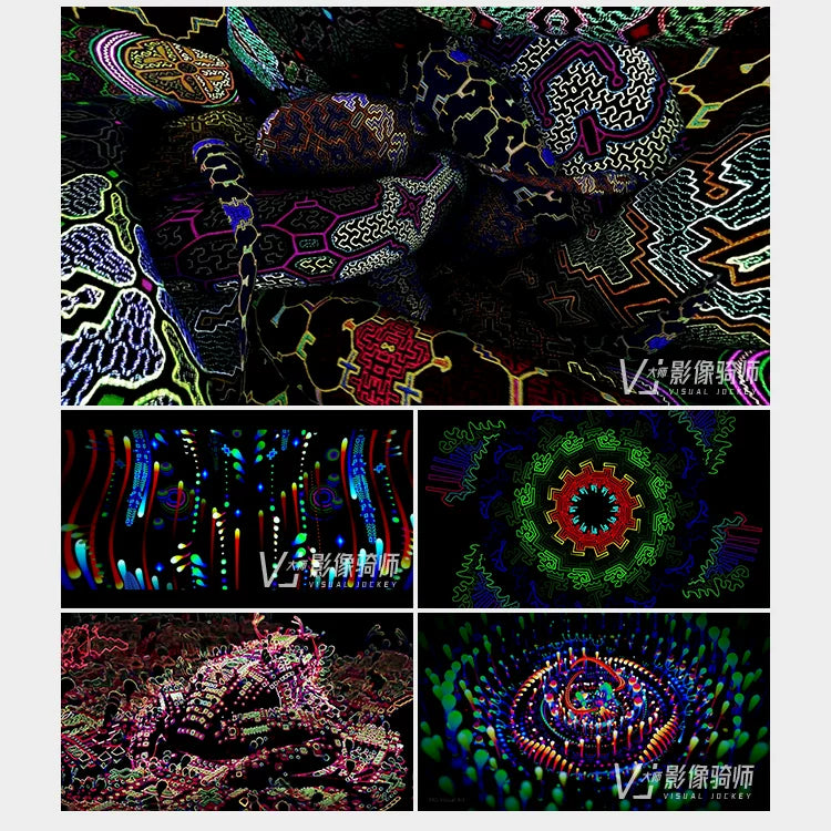 Visual Pack 🎬 | Cool & Stylish Snake & Frog | Live Performance Stage LED Screen VJ Background for Bar & KTV 🐍🐸✨