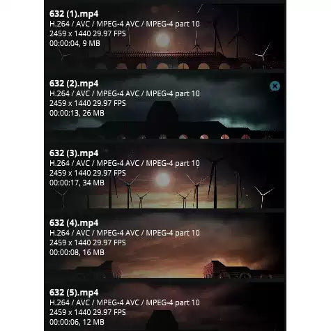 Premium Sunset & Windmill VJ Loops: Aesthetic Architecture LED Big Screen Backgrounds | Cinematic Stage Visuals for Live House, Bars & Event Performances 🌅🎡