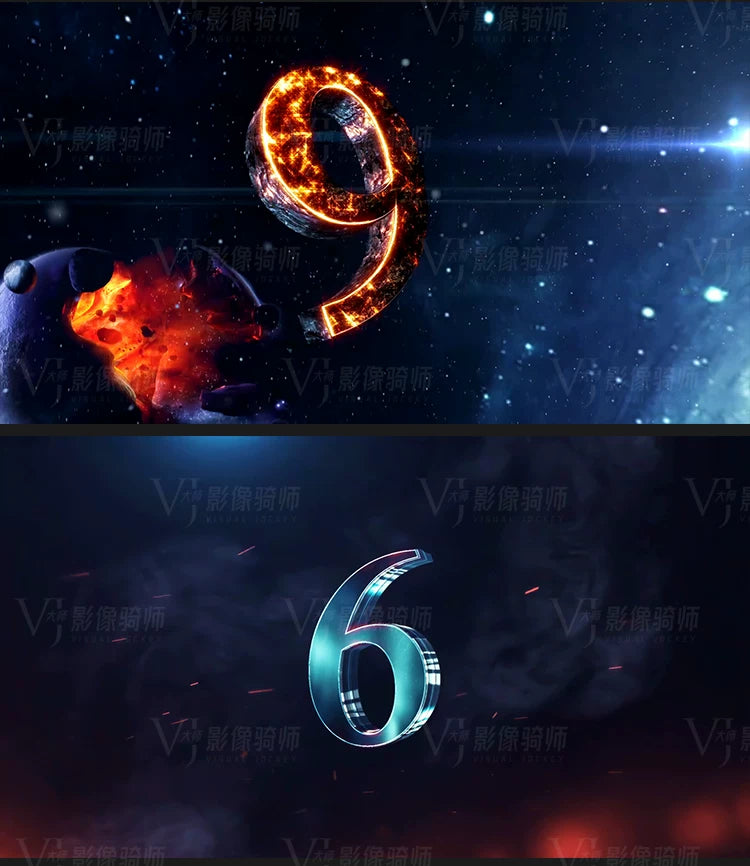 Visual Pack 🎬 | 4K VJ Video of Dynamic Particle Countdown ⏱️✨ for Clubs, Bars & Festival LED Stage 🎶💡