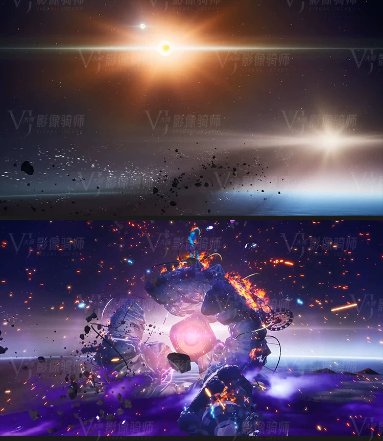 Visual Pack 🎬 | 3D Hip Hop Rap | VJ Loop LED Screen for Club, Bar & DJ MV Background 4K 🔥