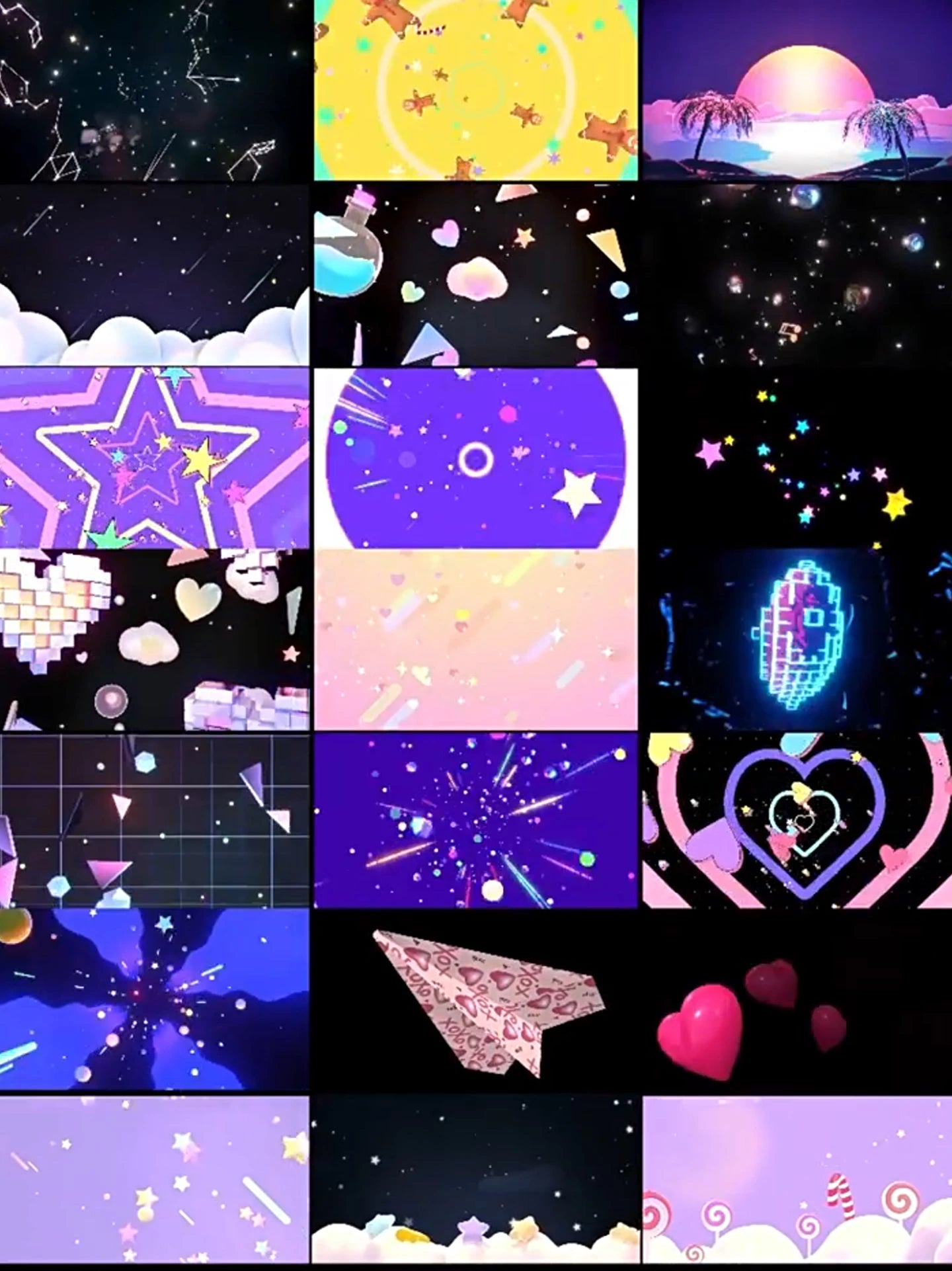Premium Cheerful & Cute Cartoon Visuals: Sweet Kawaii Style for Stage LED Screens. Perfect for Dance, Singing Performances, Livehouse & Children's Event VJ Loops. 🌈🍓🐱🎶✨🎈