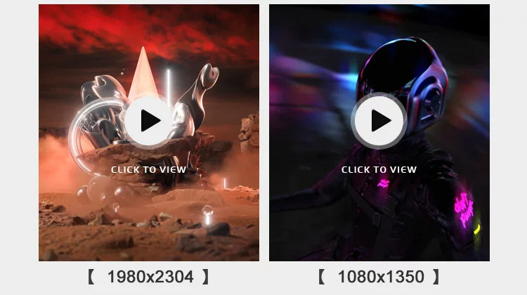 Visual Pack 🎬 | 3D Vertical Sci-Fi Abstract Tech Visual Effects | Creative Seamless LED Background VJ Loop for Stage DJ