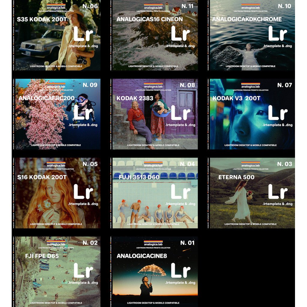 📸 Analogicalab 13 Retro Film Aesthetic Portrait Lightroom Presets ✨ [ MICHIGO STUDIO ] - MICHIGO STUDIO