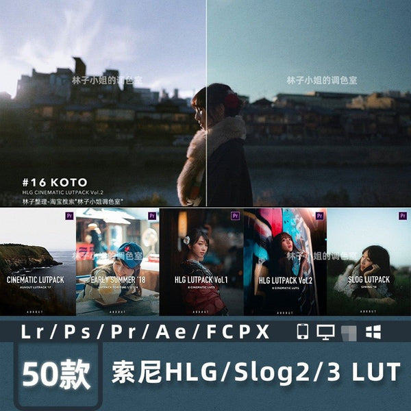 🎥 AUXOUT Cinematic Film Color Grading Pack – LUTs ⋅ Presets for Premiere Pro, FCPX, DaVinci, Sony HLG / S-Log3 [MICHIGO]