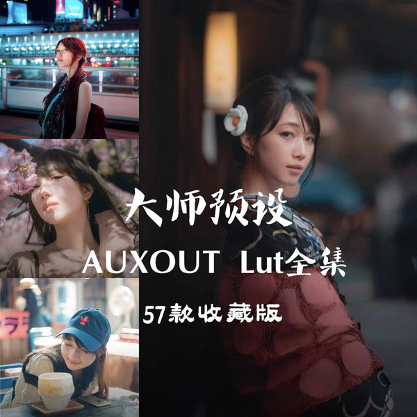 🎞️ AUXOUT LUT Mega Pack – 57 Sony Video Presets (SLOG2 / SLOG3 / Cine / HLG2) 🎬✨