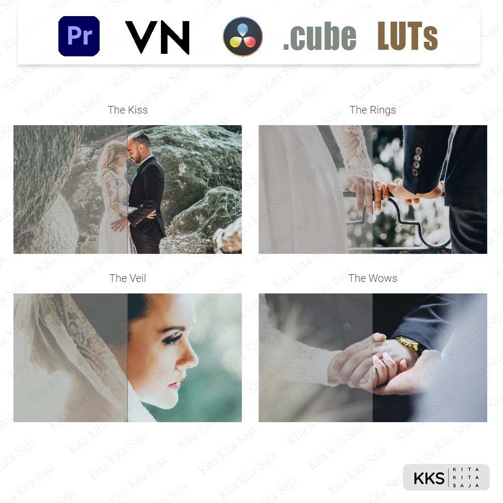 (BISA VN) mLUTs Film Wedding Professional LUT LUTs untuk VN Premiere Pro Davinci Resolve | Android iOS PC[ MICHIGO STUDI - MICHIGO STUDIO