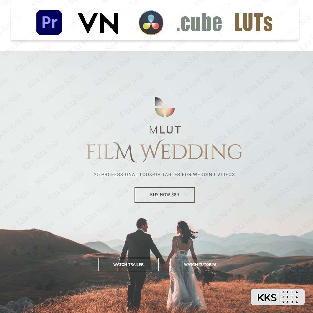 (BISA VN) mLUTs Film Wedding Professional LUT LUTs untuk VN Premiere Pro Davinci Resolve | Android iOS PC[ MICHIGO STUDI - MICHIGO STUDIO