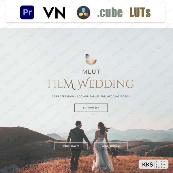 (BISA VN) mLUTs Film Wedding Professional LUT LUTs untuk VN Premiere Pro Davinci Resolve | Android iOS PC[ MICHIGO STUDI