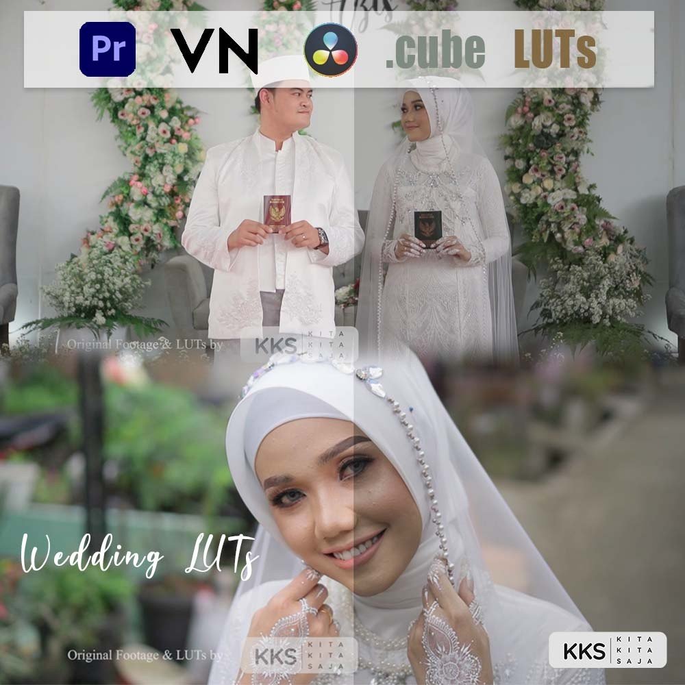 (BISA VN) Wedding Indonesia KKS 1 LUT LUTs VN Premiere Pro Davinci Android iOS PC[ MICHIGO STUDIO ] - MICHIGO STUDIO