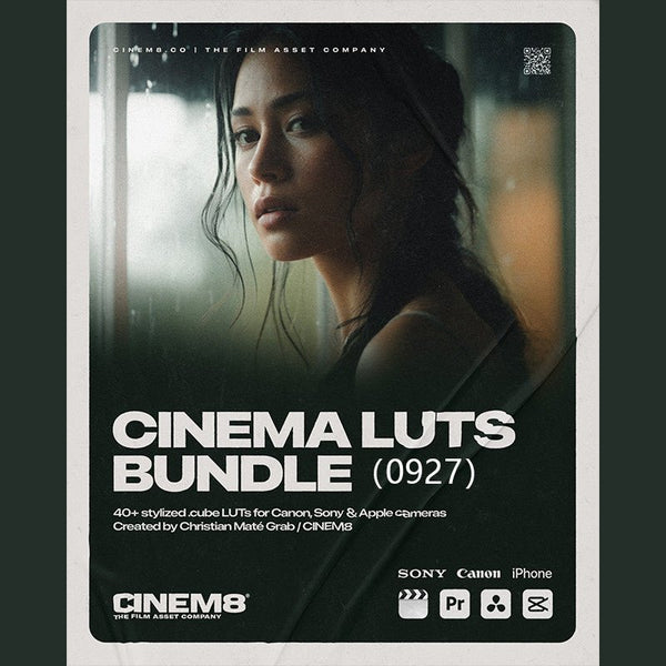 🎞️ CINEM8 Cinematic LUTs | Travel Film LUTs for iPhone, Canon, Sony & Fujifilm