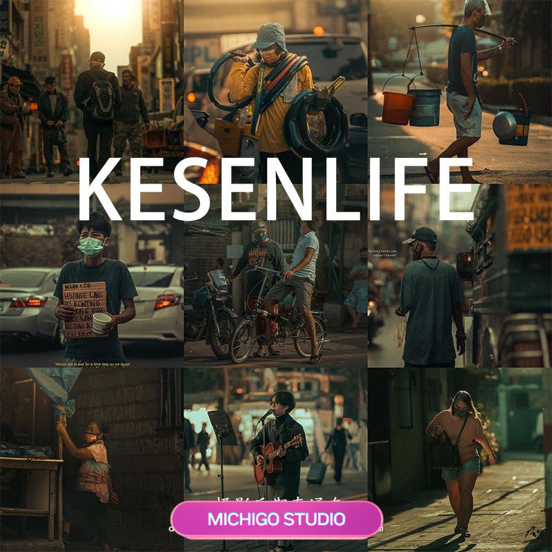 📸 Cinematic Documentary Street Photography – Lightroom Preset (FCPX, DaVinci LUT, Mobile, City, PS) - MICHIGO STUDIO
