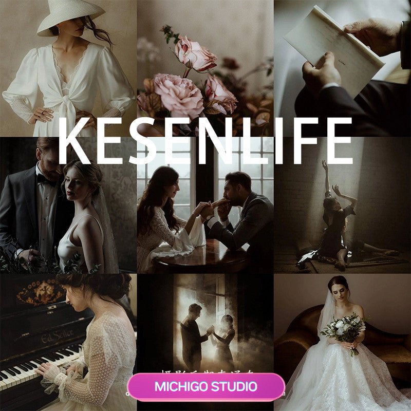 📸 Cinematic Warm Brown Soft Wedding – Lightroom Preset (FCPX, DaVinci LUT, Mobile, LR, PS, VN) - MICHIGO STUDIO