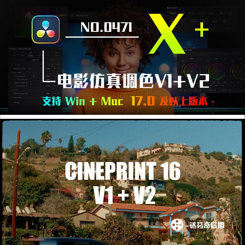🎬 Cineprint16 V1+V2 | Film Emulation Color LUTs by Tom Bolles - MICHIGO STUDIO