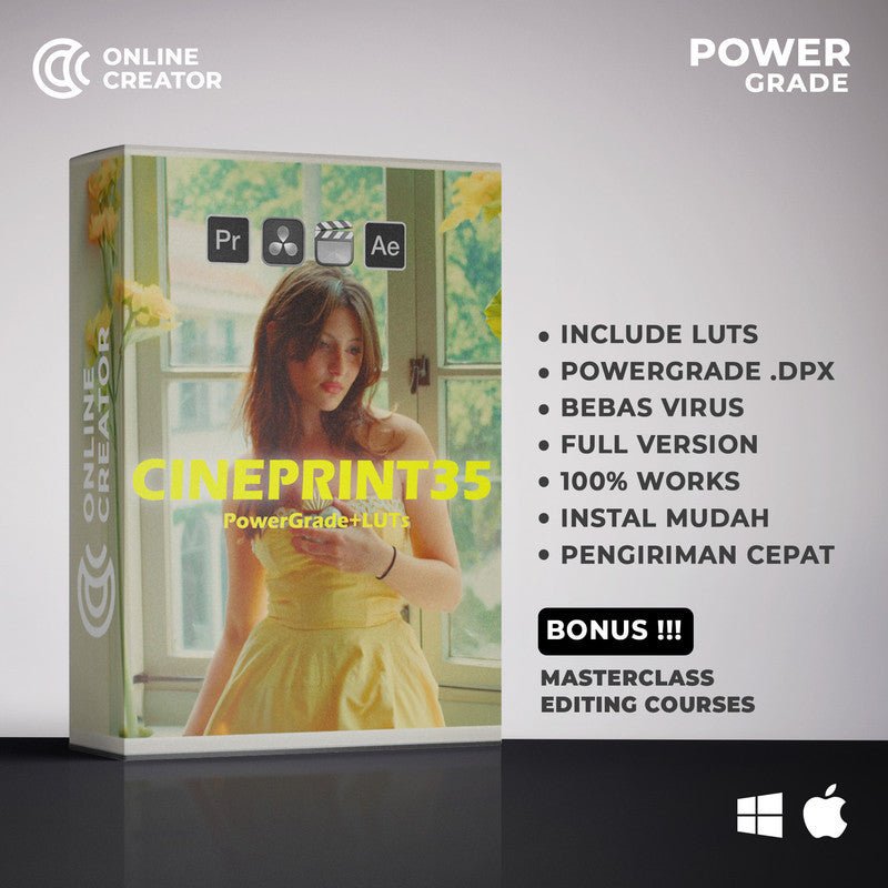 CinePrint35 - Film Emulation Powergrades & LUTs[ MICHIGO STUDIO ] - MICHIGO STUDIO