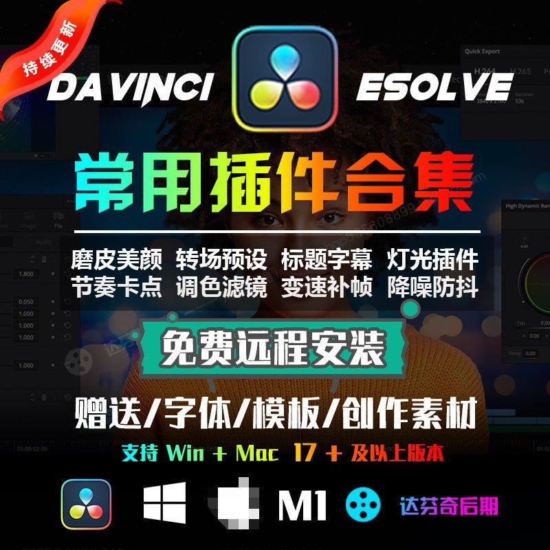 🎬 DaVinci Plugin Bundle | Transitions, Titles, Effects, LUTs Collection - MICHIGO STUDIO