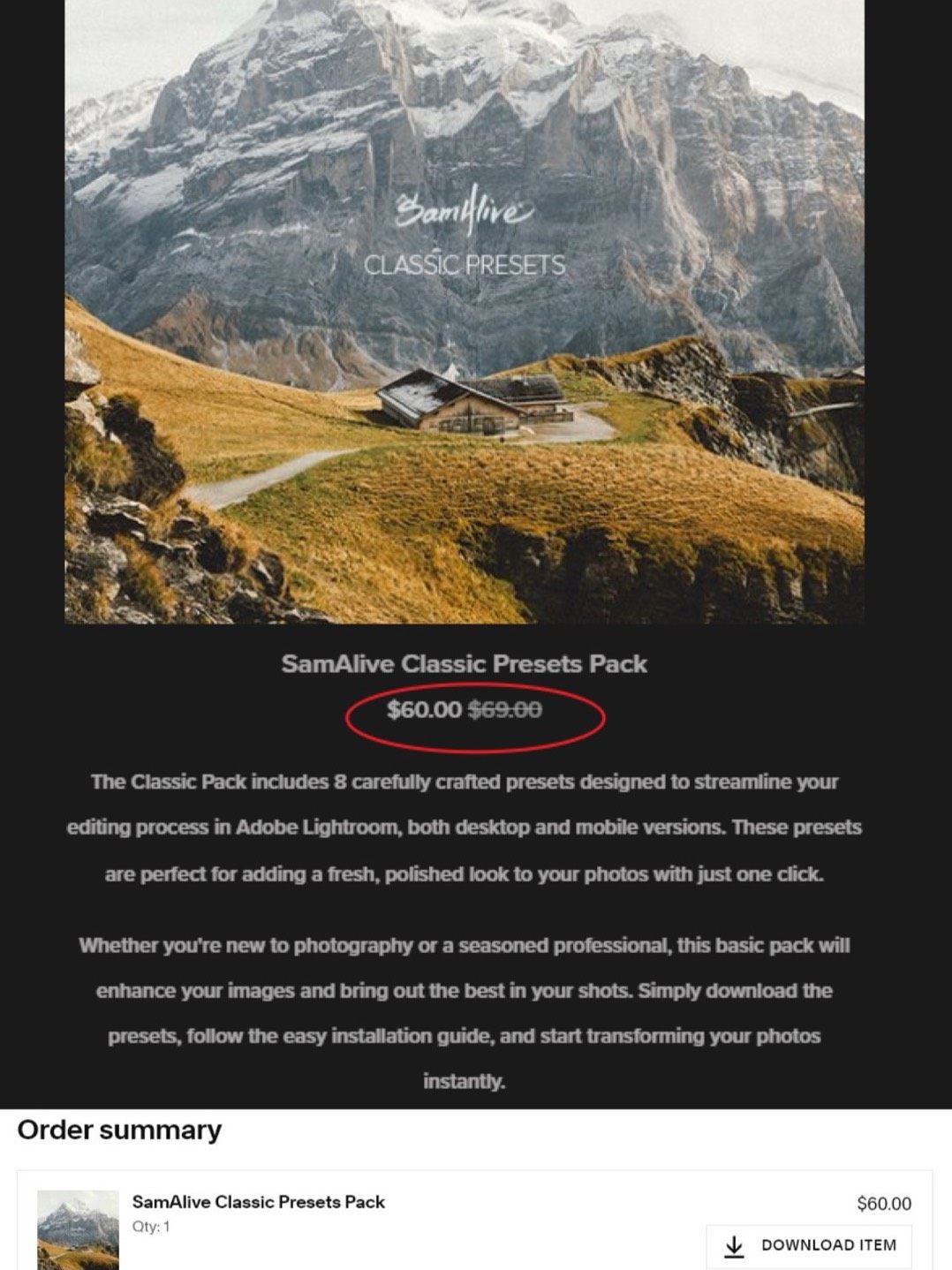 FREE DOWNLOAD 🎨 LIGHTROOM PRESET | SamAlive Original 2025 – 8 Cinematic Presets 📷✨ [Michigo Studio]