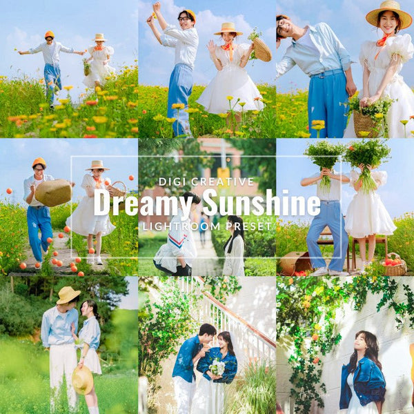 Dreamy Sunshine Aesthetic Premium Preset | LIGHTROOM PRESET