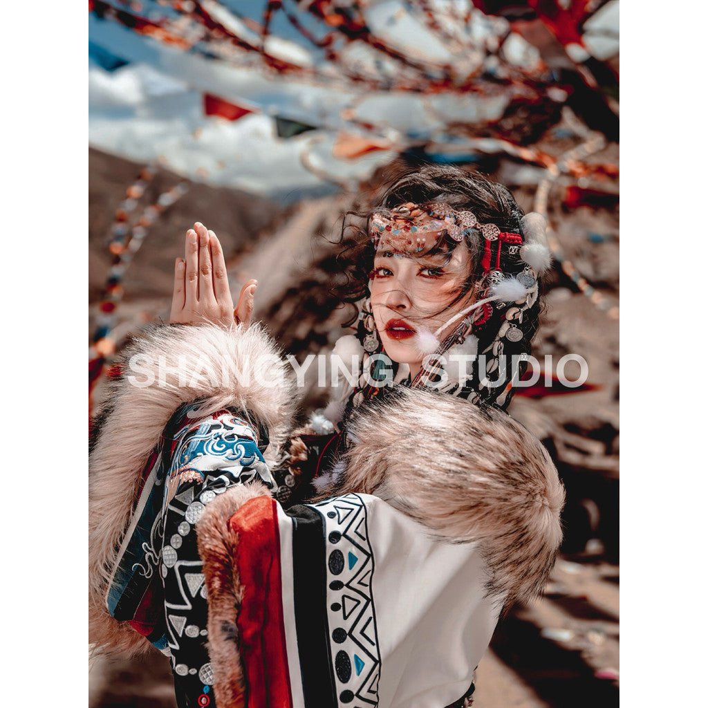 📸 Ethnic Tibetan Costume Portrait – Lightroom Preset (Mobile, Lhasa, Travel, PS, PR, Capcut, LUT) - MICHIGO STUDIO