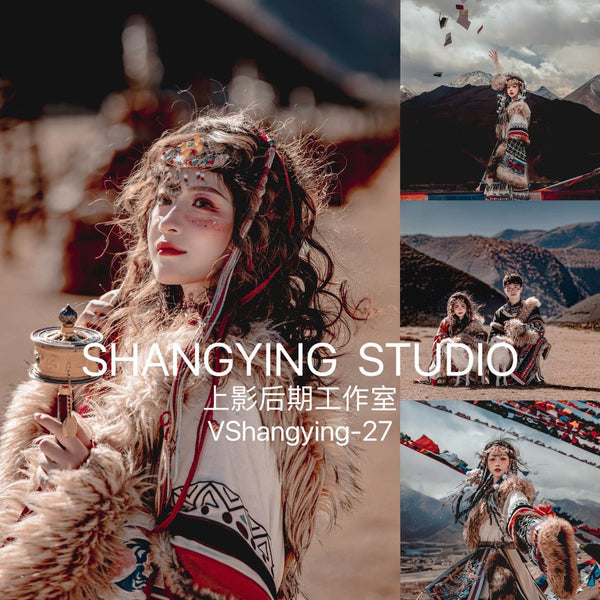 📸 Ethnic Tibetan Costume Portrait – Lightroom Preset (Mobile, Lhasa, Travel, PS, PR, Capcut, LUT)