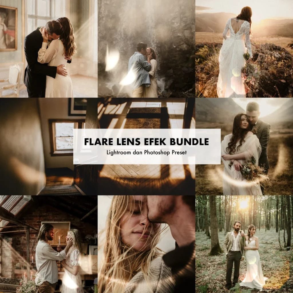 Flare Lens Efek Bundle – Lightroom & Photoshop Preset[ MICHIGO STUDIO ] - MICHIGO STUDIO