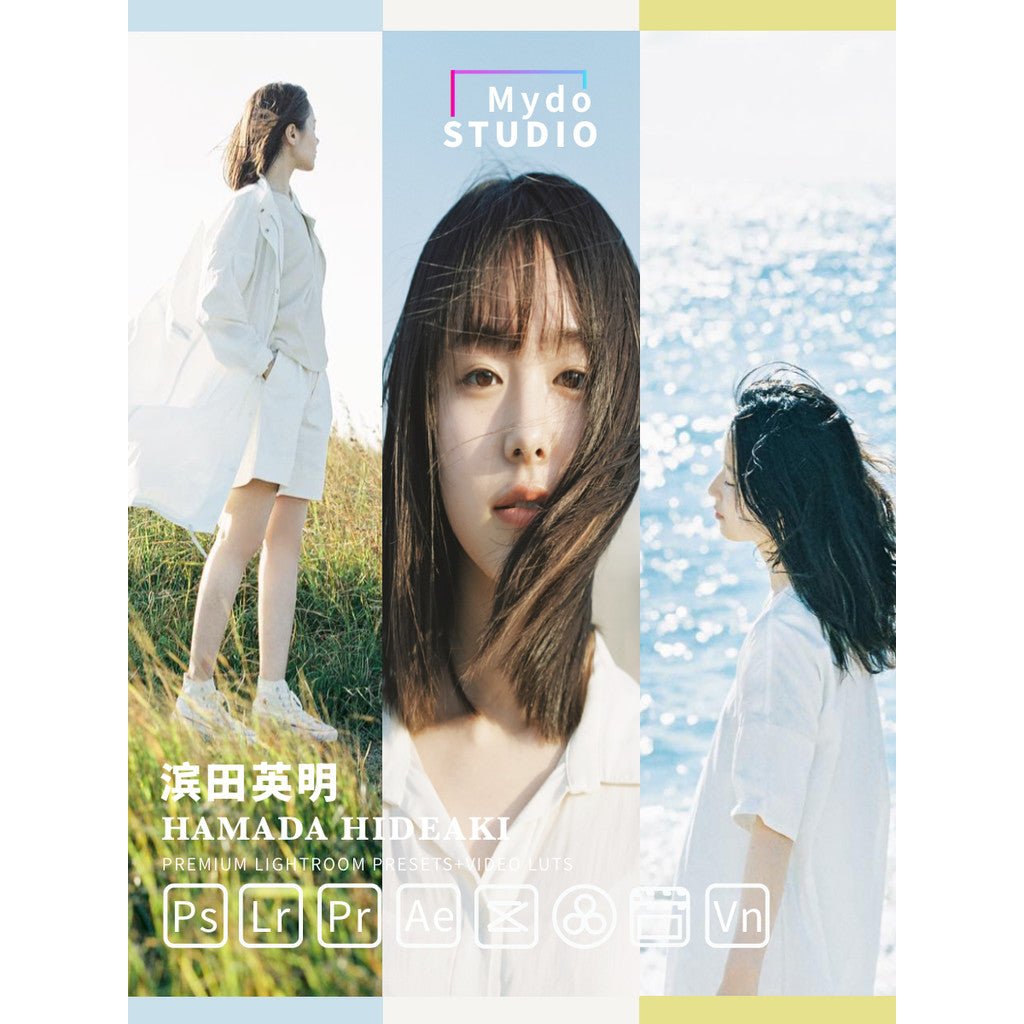 📷 Hamada Hideaki Bright Portrait LUTs ☀️ Film - Style for Mobile LR / PR / FCPX [ MICHIGO STUDIO ] - MICHIGO STUDIO