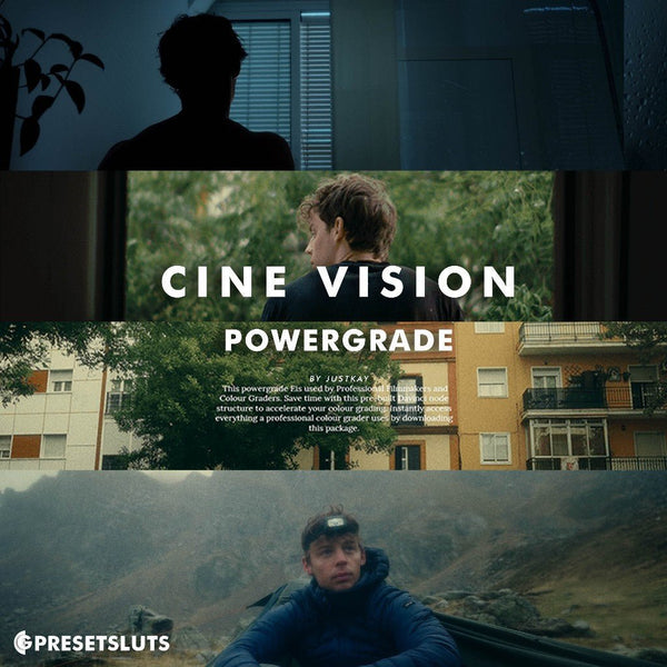 JustKay Cine Vision Powergrade + LUTs Film Character Look DAVINCI RESOLVE ADOBE PREMIERE