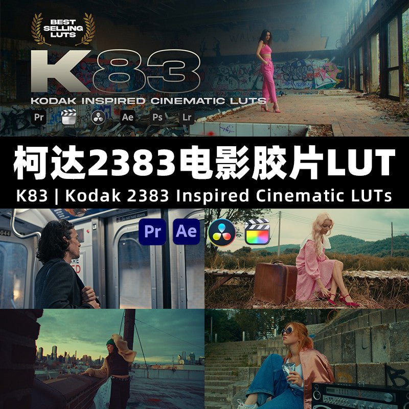 🎞️ K83 Kodak 2383 LUTs | Cinematic Film Look Color Grading 🎬 - MICHIGO STUDIO