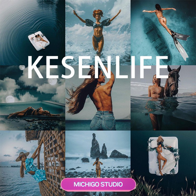📸 Kesen Vintage Moody Deep Blue – Lightroom Preset (DaVinci, PR, Lightroom, PS, FCPX, LUT) - MICHIGO STUDIO