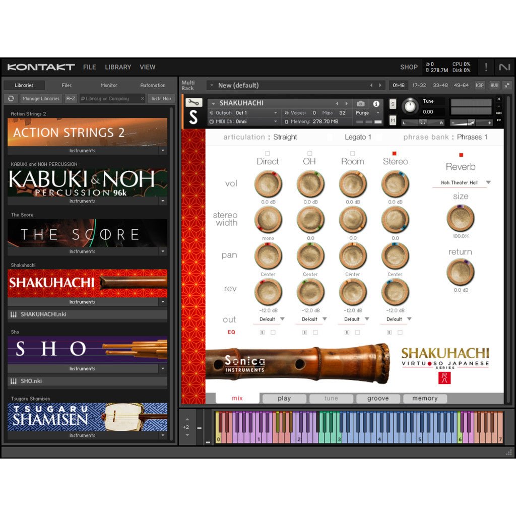 🎹 KONTAKT | Sonica Shakuhachi 2.0 2025 🎶 Japanese Traditional Bamboo Flute Instrument Library [ MICHIGO STUDIO ] - MICHIGO STUDIO