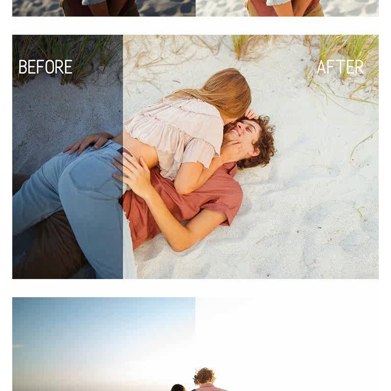 🎨 [LR Preset] Lightroom – warm beach photo filters – Beach Presets - MICHIGO STUDIO