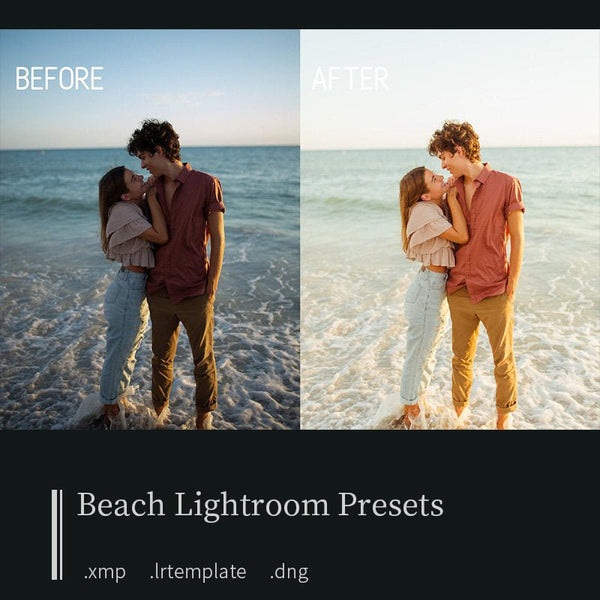 🎨 [LR Preset] Lightroom – warm beach photo filters – Beach Presets