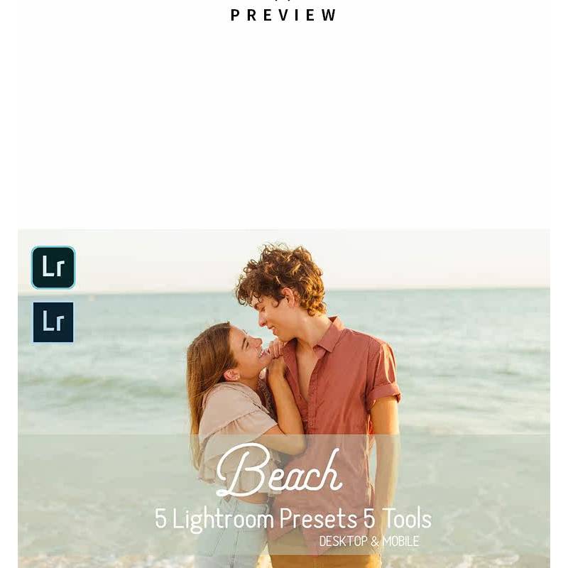 🎨 [LR Preset] Lightroom – warm beach photo filters – Beach Presets - MICHIGO STUDIO
