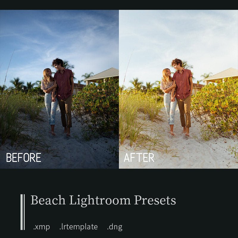 🎨 [LR Preset] Lightroom – warm beach photo filters – Beach Presets - MICHIGO STUDIO